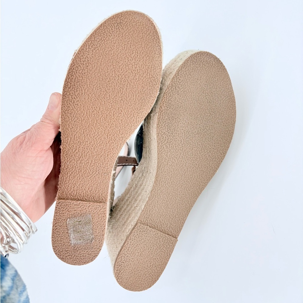J CREW Leather Platform Wedge Espadrilles in Burnished Pecan - Picture 15 of 15